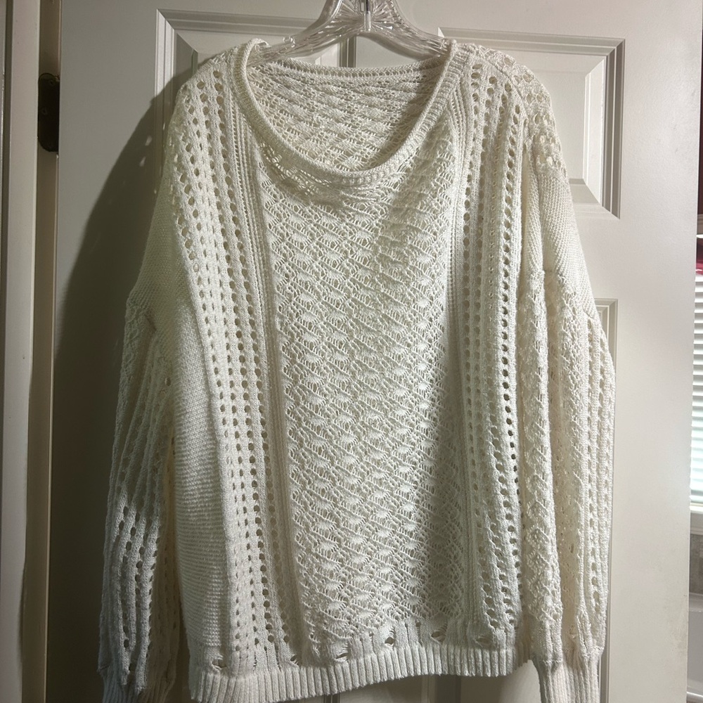 SHEIN Curve Laced Sweater